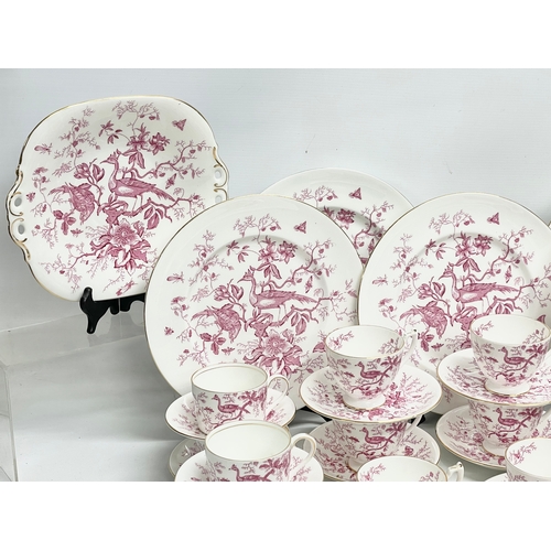 58 - A 103 piece Coalport pink and white ‘Cairo’ porcelain tea, coffee and dinner service. Circa 1926-195... 