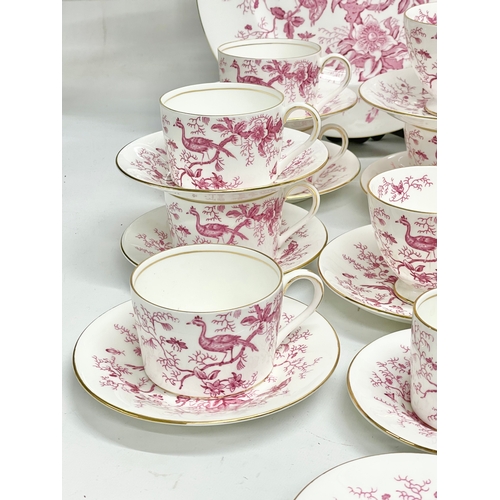 58 - A 103 piece Coalport pink and white ‘Cairo’ porcelain tea, coffee and dinner service. Circa 1926-195... 