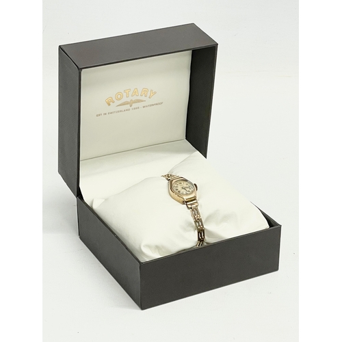 349 - A rolled gold ladies Rotary watch with box