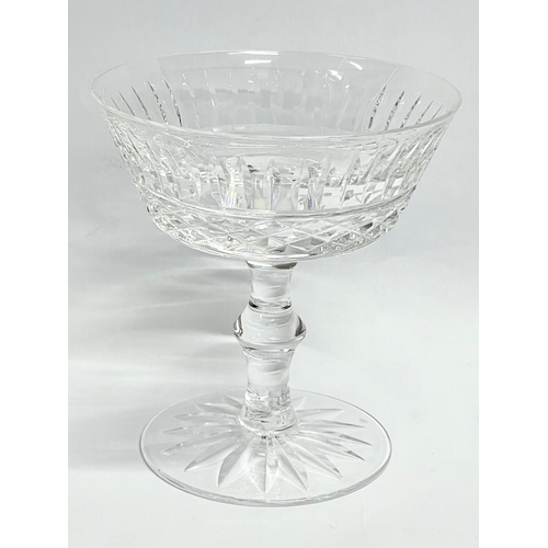 131 - A set of 6 Waterford Crystal ‘Tramore’ champagne coupe glasses. 10.5x11.5cm