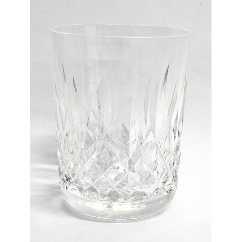 136 - A set of 4 Waterford Crystal ‘Lismore’ whiskey glasses. 6.5x9cm