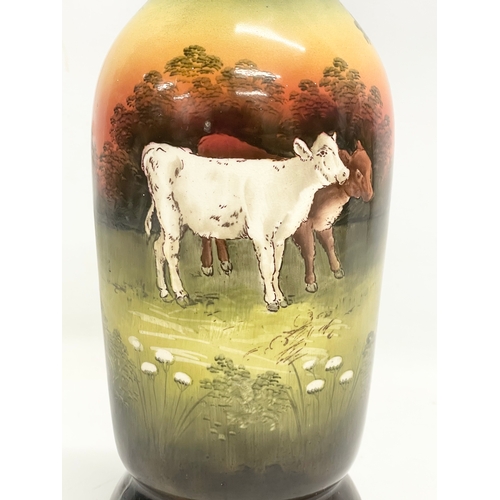 275 - A late 19th century S.Fielding & Co ‘Soleilian’ vase. Circa 1891-1913. 27.5cm