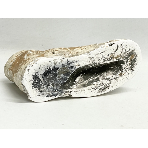 156 - A late 19th/early 20th century plaster foot. 25x13cm