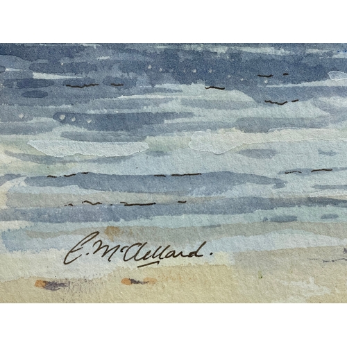 196 - A watercolour by Edith McClelland. 27.5x18.5cm. Frame 49x41cm