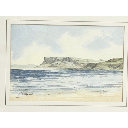 196 - A watercolour by Edith McClelland. 27.5x18.5cm. Frame 49x41cm