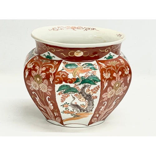 143 - A late 19th century Japanese Meiji Period jardiniere. 25x18cm