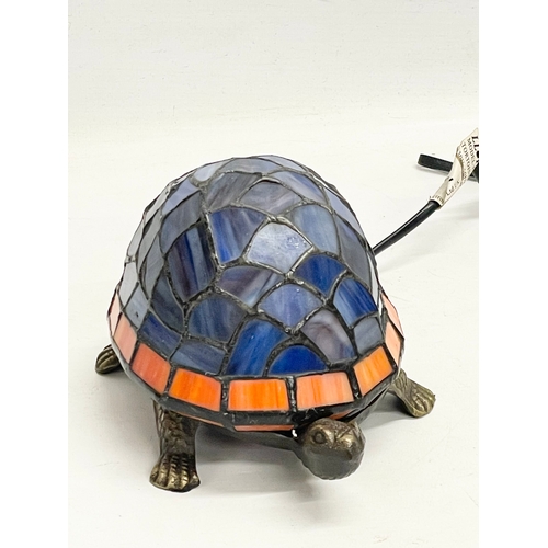 270 - A Tiffany style tortoise lamp. 21cm