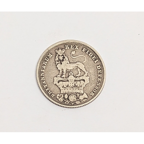 499 - A George IV silver shilling coin, dated 1826.