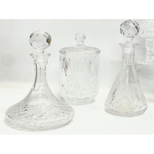 246 - A collection of Tyrone Crystal. Including a ‘Slieve Donard’ ships decanter, a ‘Slieve Donard’ decant... 