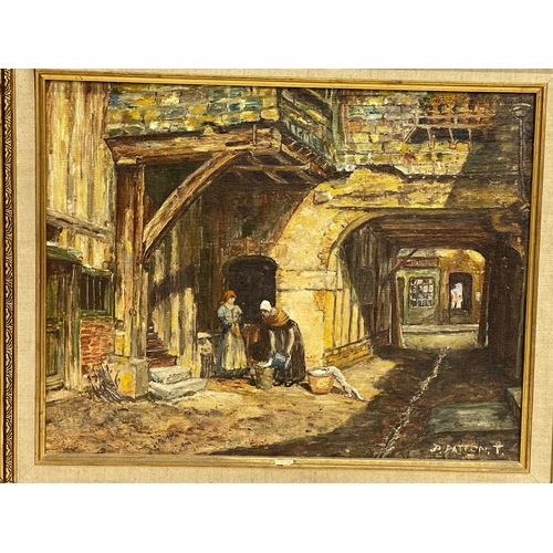 252 - A signed oil painting on board. 44x34.5cm. Frame 59x49cm