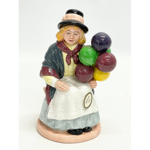 263 - 3 Royal Doulton figurines. A Royal Doulton ‘Balloon Girl’ 17cm. A Royal Doulton ‘Clare’ HN2793 20cm.... 