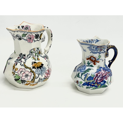 256 - 3 19th century Mason’s Ironstone jugs. Largest 27x28cm