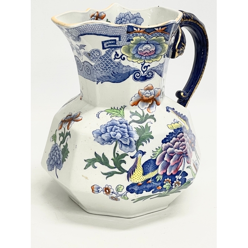 256 - 3 19th century Mason’s Ironstone jugs. Largest 27x28cm