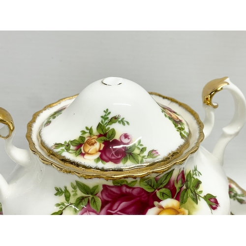 240 - A 24 piece 1962 Royal Albert LTD ‘Old Country Roses’ tea set.