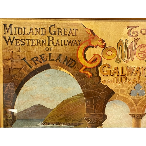 173 - A vintage ‘Midland Great Western Railway of Ireland’ poster. 58.5x69cm