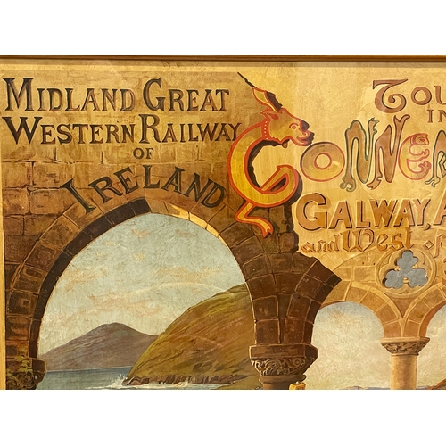 173 - A vintage ‘Midland Great Western Railway of Ireland’ poster. 58.5x69cm