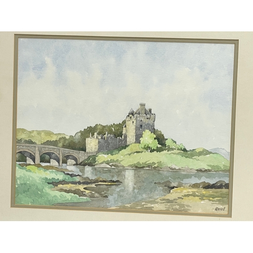 150N - A large watercolour by Irvine Russell. 44x35cm. Frame 66x57cm