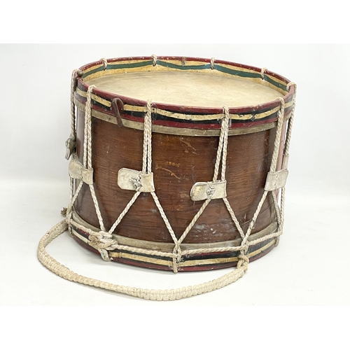 29 - A vintage Castleton Pipe Band drum. J. Evans & Sons, Belfast. Matchetts Musinsts LTD. 49x36cm