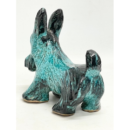 206R - A 1960’s Italian glazed dog designed by  Fratelli Fanciullacci. 20x15.5cm