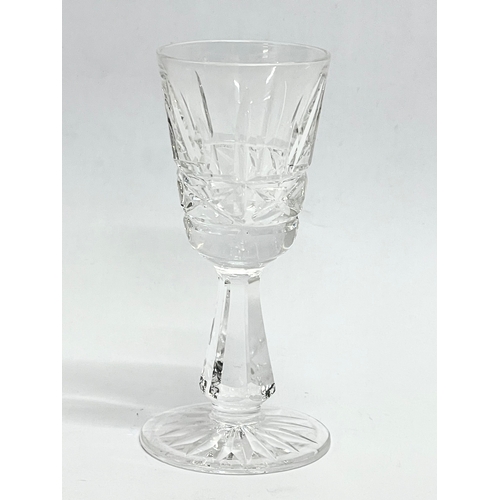 247J - A set of 3 Waterford Crystal ‘Kylemore’ port glasses. 10cm