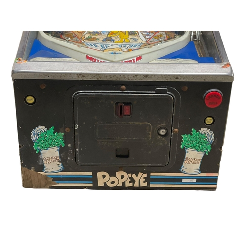 60 - A large vintage Popeye Saves The Earth arcade game. 64x132x134cm