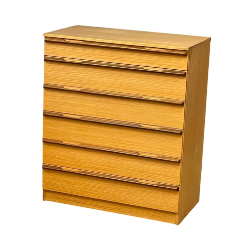 880 - A Mid Century teak chest of drawers by Avalon. 1960’s. 81.5x43x97cm.