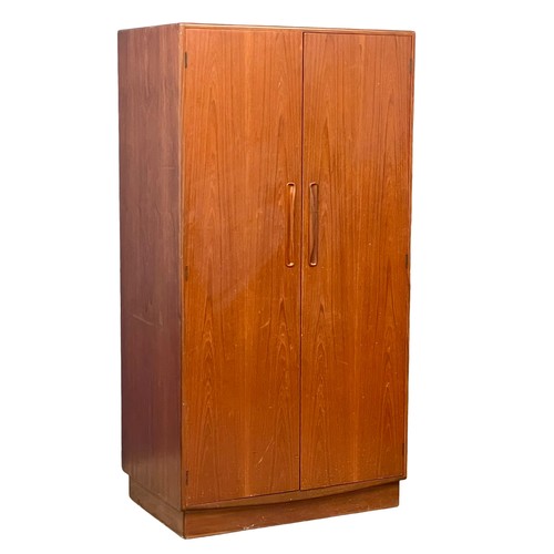 888 - A G-Plan Fresco Mid Century teak double door wardrobe. 91x58.5x176cm