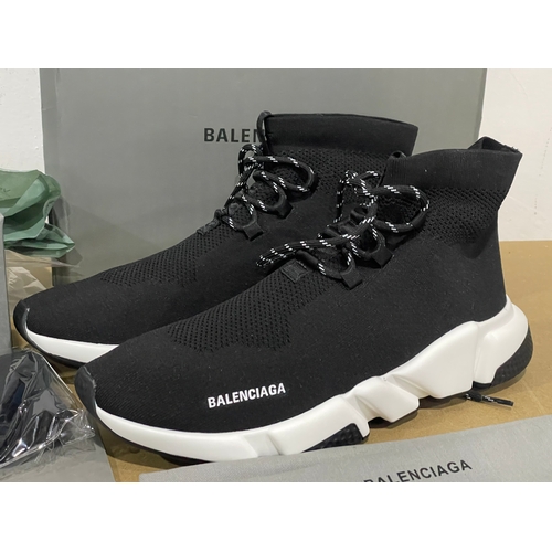 A pair of new Balenciaga trainers and socks with box etc