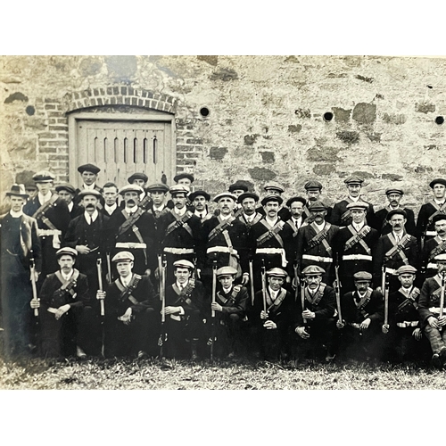 19 - A pair of large extremely rare, one of original photographs of the original UVF (Ulster Volunteer Fo... 