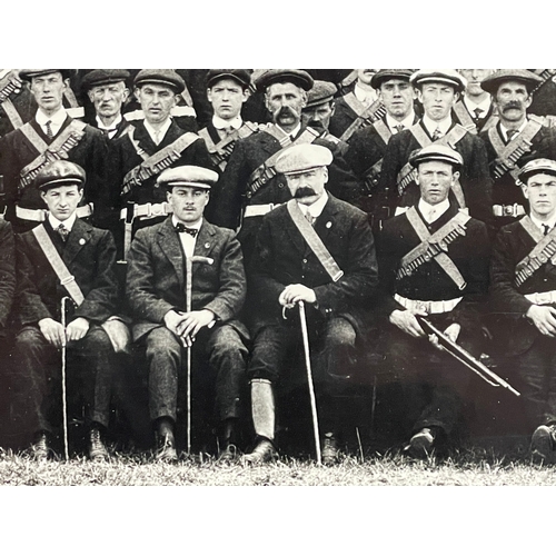 19 - A pair of large extremely rare, one of original photographs of the original UVF (Ulster Volunteer Fo... 