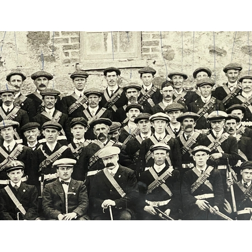 19 - A pair of large extremely rare, one of original photographs of the original UVF (Ulster Volunteer Fo... 