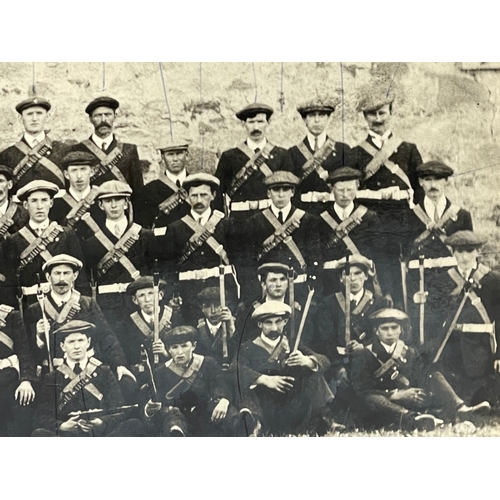 19 - A pair of large extremely rare, one of original photographs of the original UVF (Ulster Volunteer Fo... 