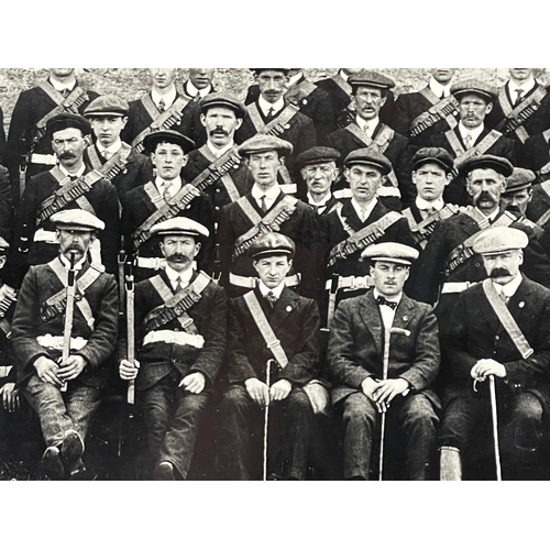 19 - A pair of large extremely rare, one of original photographs of the original UVF (Ulster Volunteer Fo... 