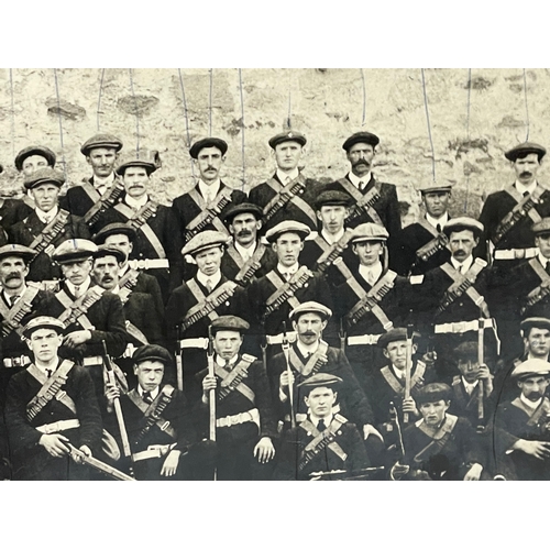 19 - A pair of large extremely rare, one of original photographs of the original UVF (Ulster Volunteer Fo... 