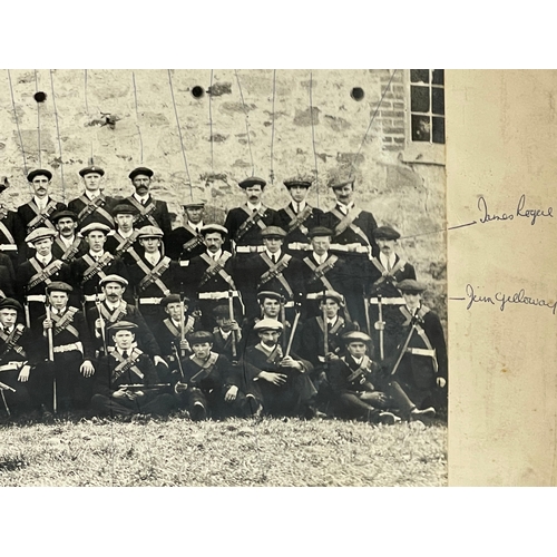 19 - A pair of large extremely rare, one of original photographs of the original UVF (Ulster Volunteer Fo... 