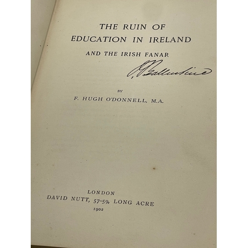 295 - A collection of Irish books. IN THE IRISH BRIGADE by G.A. Henty, published by Blackie and Son Limite... 