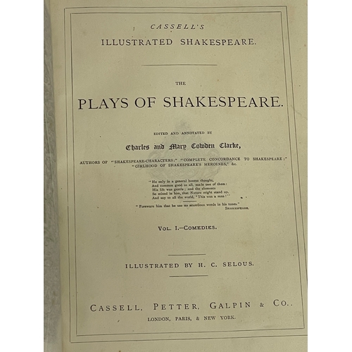 292 - The Plays of Shakespeare. Volume I Comedies, Volume II Histories, Volume III Tragedies. Cassell’s Il... 