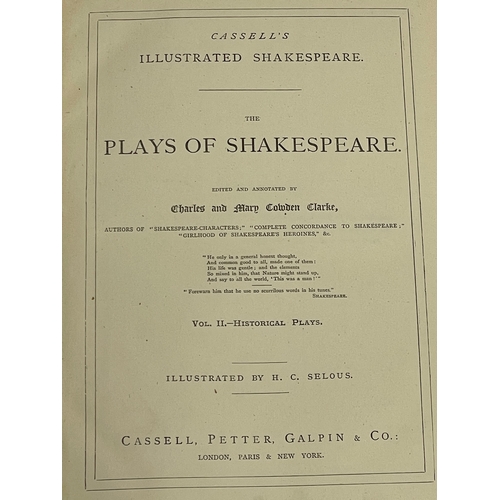 292 - The Plays of Shakespeare. Volume I Comedies, Volume II Histories, Volume III Tragedies. Cassell’s Il... 