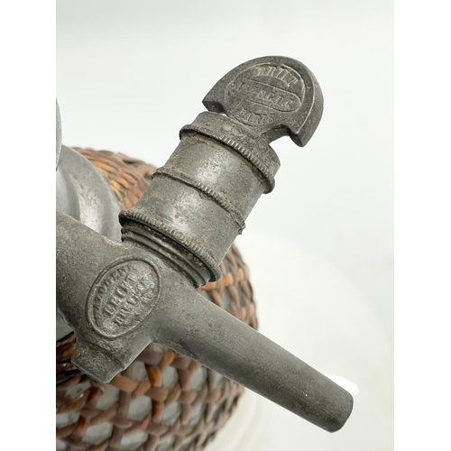 134 - A large late 19th century Gasogene Seltzer Dispenser by Briet. 47cm