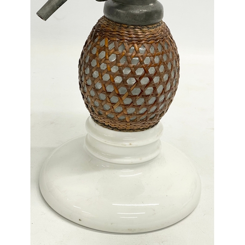 134 - A large late 19th century Gasogene Seltzer Dispenser by Briet. 47cm