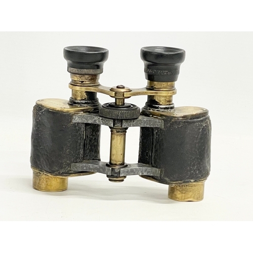 263 - A pair of early 20th century Reynolds & Branson LTD field binoculars. WW1.