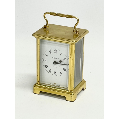 139 - A vintage French brass carriage clock by Duverdrey & Bloquel.