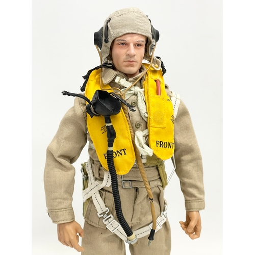 314 - A Dragon Models LTD WW2 RAF pilot 1/6 scale action figure. 31cm