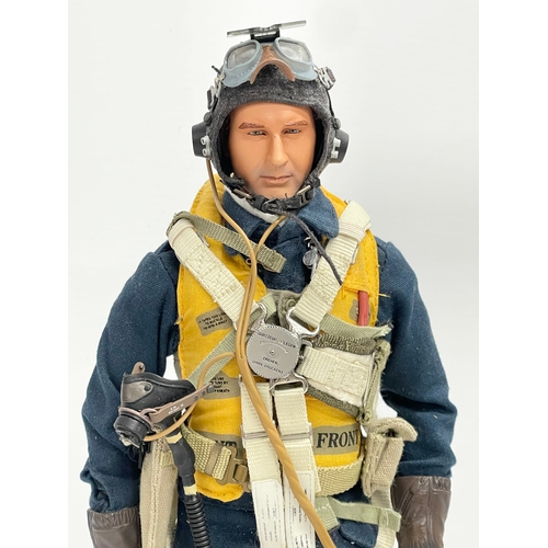 315 - A Blue Box WW2 British RAF pilot 1/6 scale action figure. 31cm