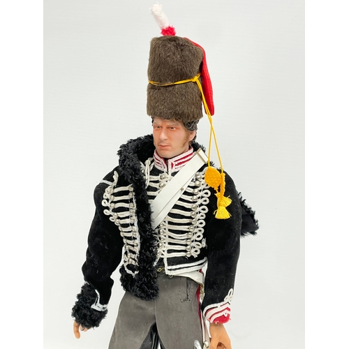 324 - A Modellers Loft Exclusive Napoleonic Series King’s Hussar 1/6 scale action figure. 35cm.