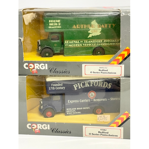 340 - 8 boxes of Corgi Classics model trucks.