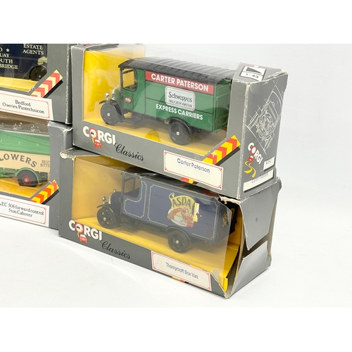 340 - 8 boxes of Corgi Classics model trucks.