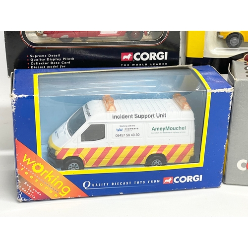 343 - 6 boxes of Corgi models.