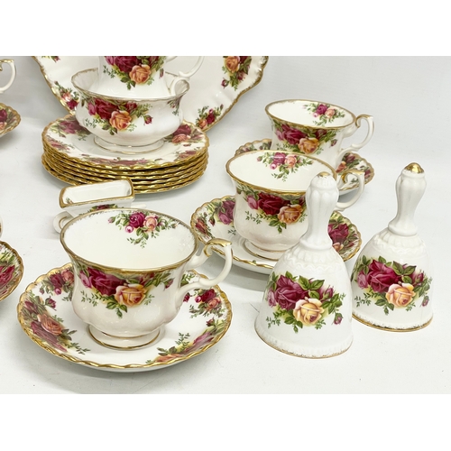 145 - 26 pieces of Royal Albert “Old Country Roses” including a 21 piece tea service.