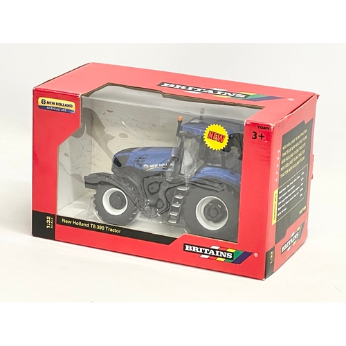 347 - An unused Britains “New Holland” T8.390 Tractor in box. 1:32 scale. 25.5x13x15.5cm